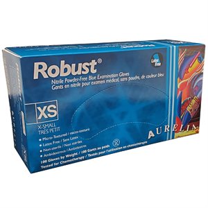 Robust Blue Nitrile Gloves (X-SMALL)